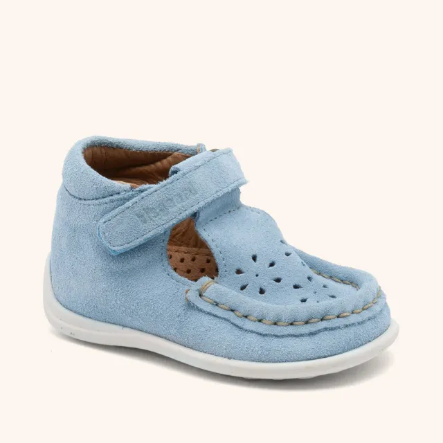 Bisgaard Pil begyndersandal baby blue blød lædersandal