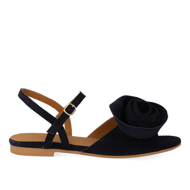 Angulus rose sandal damesandal voluminøs rosedetalje