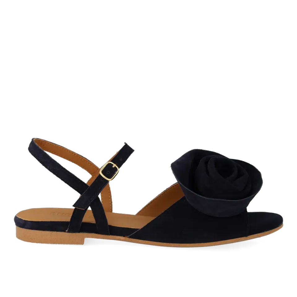 Angulus rose sandal damesandal voluminøs rosedetalje