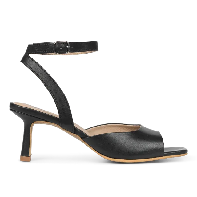 Angulus Sandal Hæl remsandal læder 6 cm