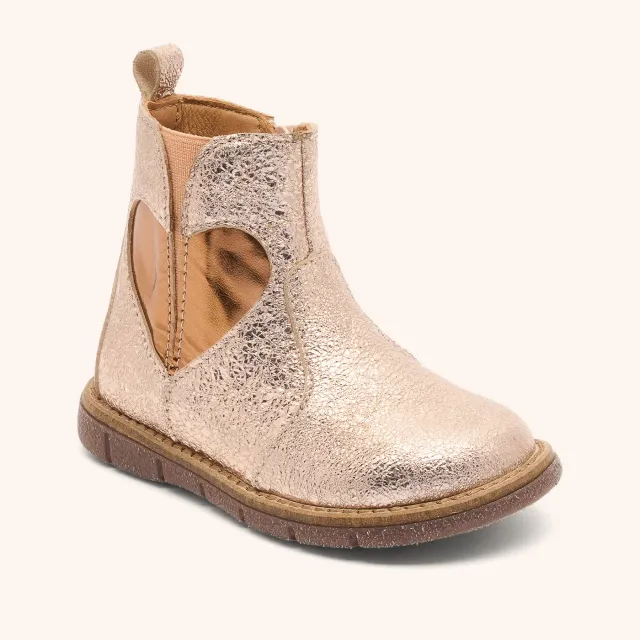 Bisgaard Maggie støvle rose gold hjerteprint
