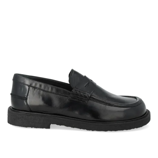 Angulus Loafer Penny dameloafer læder bred pasform