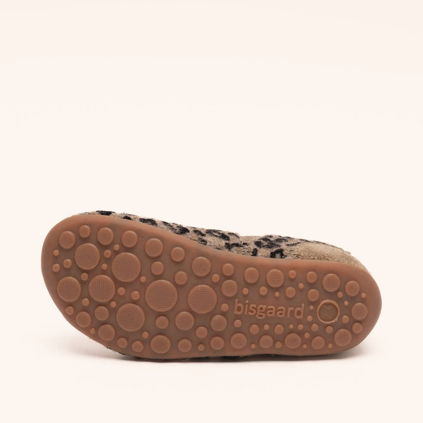 Bisgaard Sailor Wool hjemmesko brown-leopard i uld