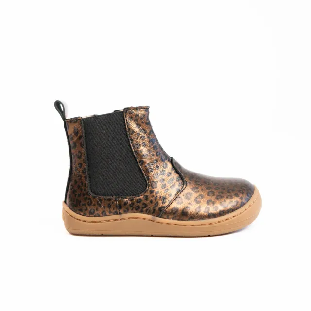 Gogsig Chelsea Leopard barfodssko i læder