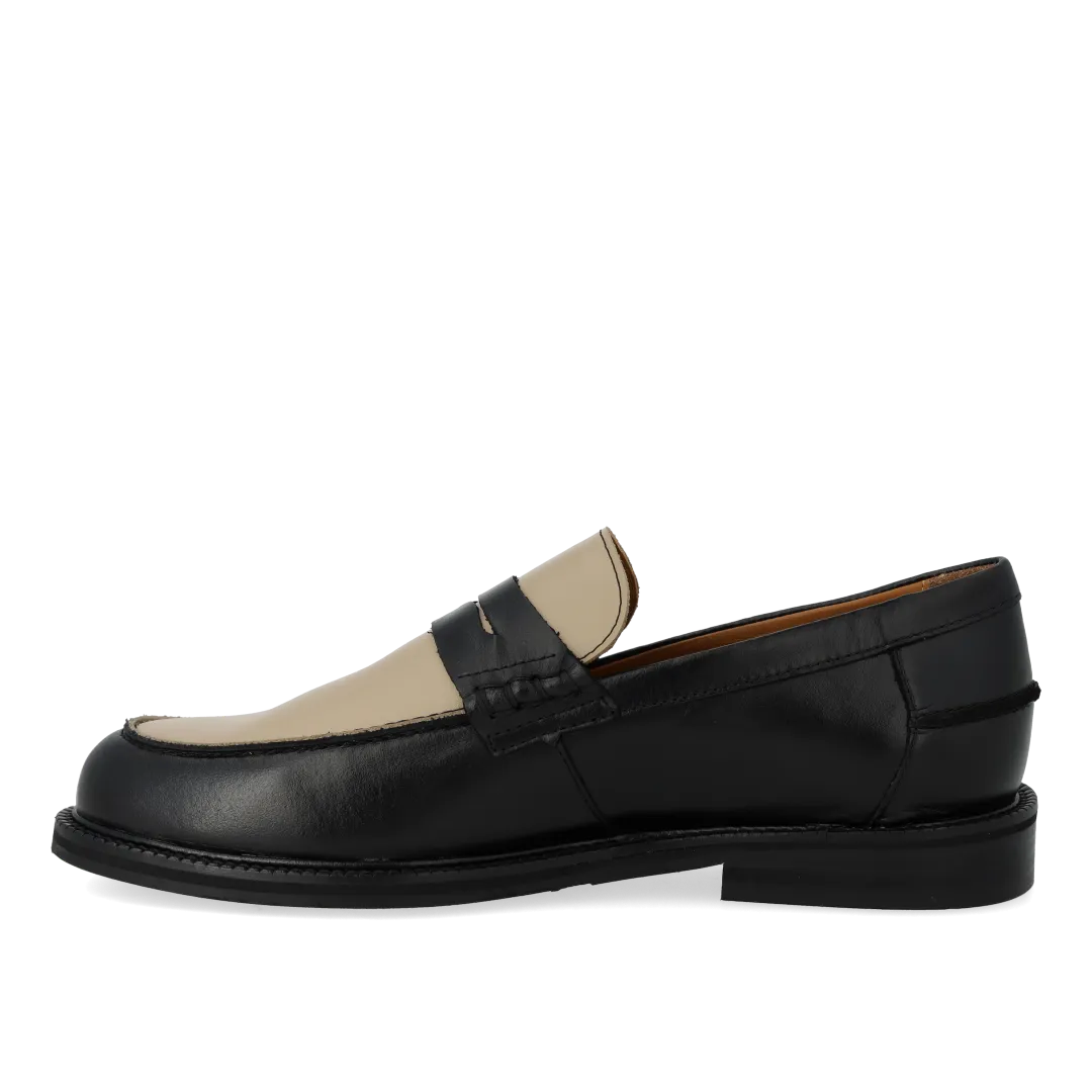 Angulus Klassisk Penny loafers colourblock læder