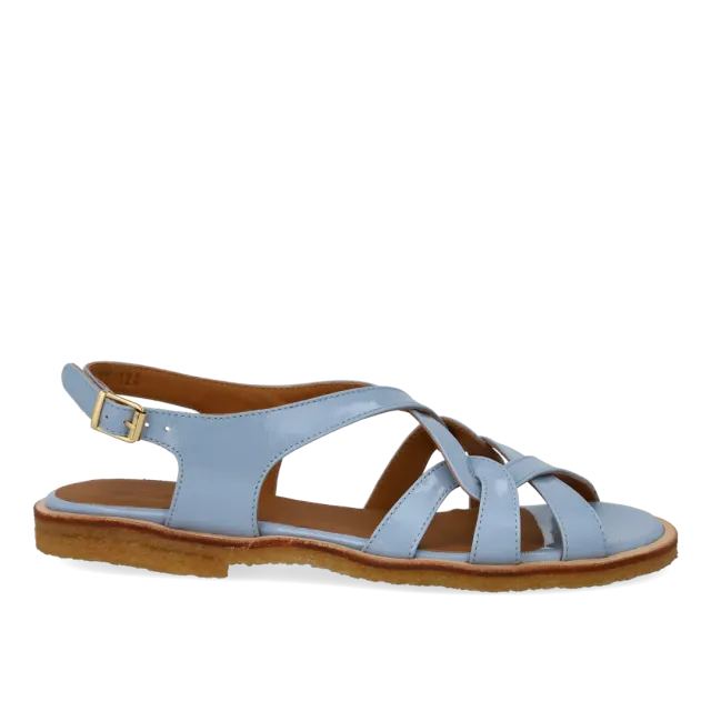 Angulus Sandal med remdetaljer lædersandal