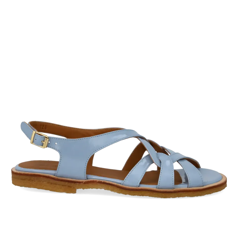 Angulus Sandal med remdetaljer lædersandal