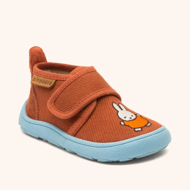 Bisgaard Barefoot Basic hjemmesko miffy terracotta