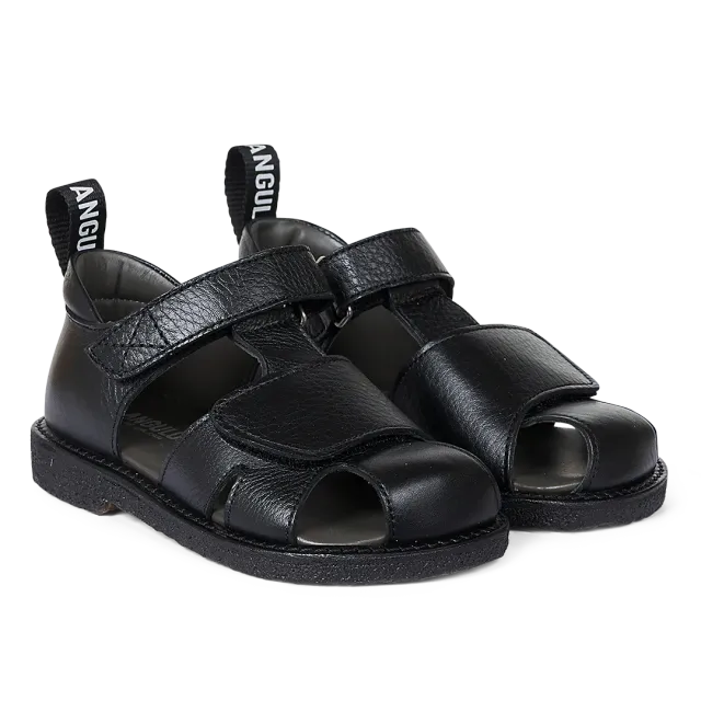 Angulus sandal med logobånd børnesandal velcro rummelig