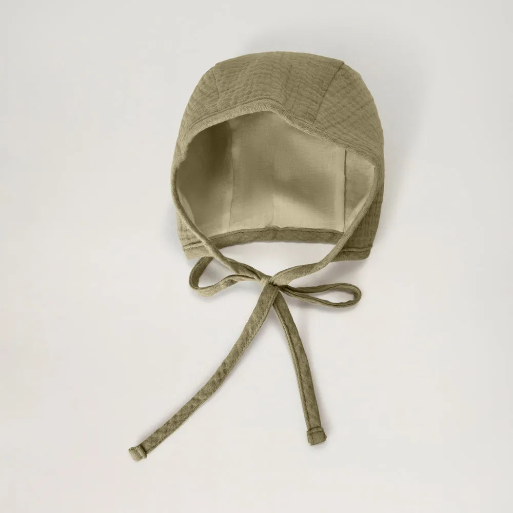 BabyMocs Muslin Bonnet babyhue økologisk 0-6 mdr