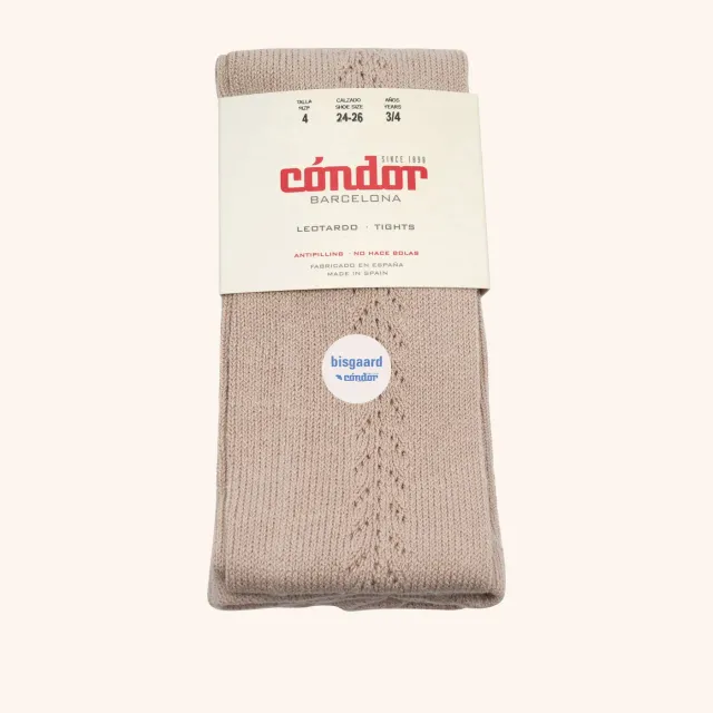 Bisgaard x Cóndor cotton tights strømpebukser piedra