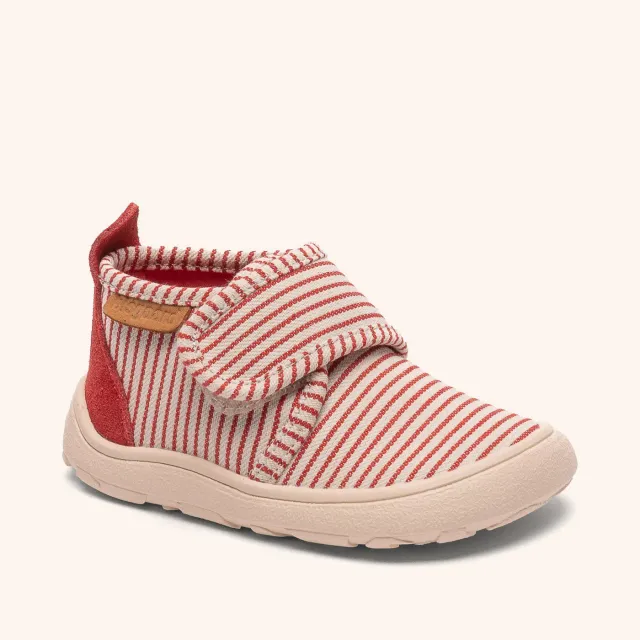 Bisgaard Basic Barefoot hjemmesko sailor red bred