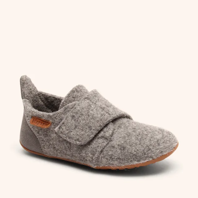 Bisgaard Casual Wool hjemmesko grå - uld