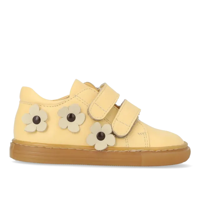 Angulus Begynder sneaker børnesko blomst velcro