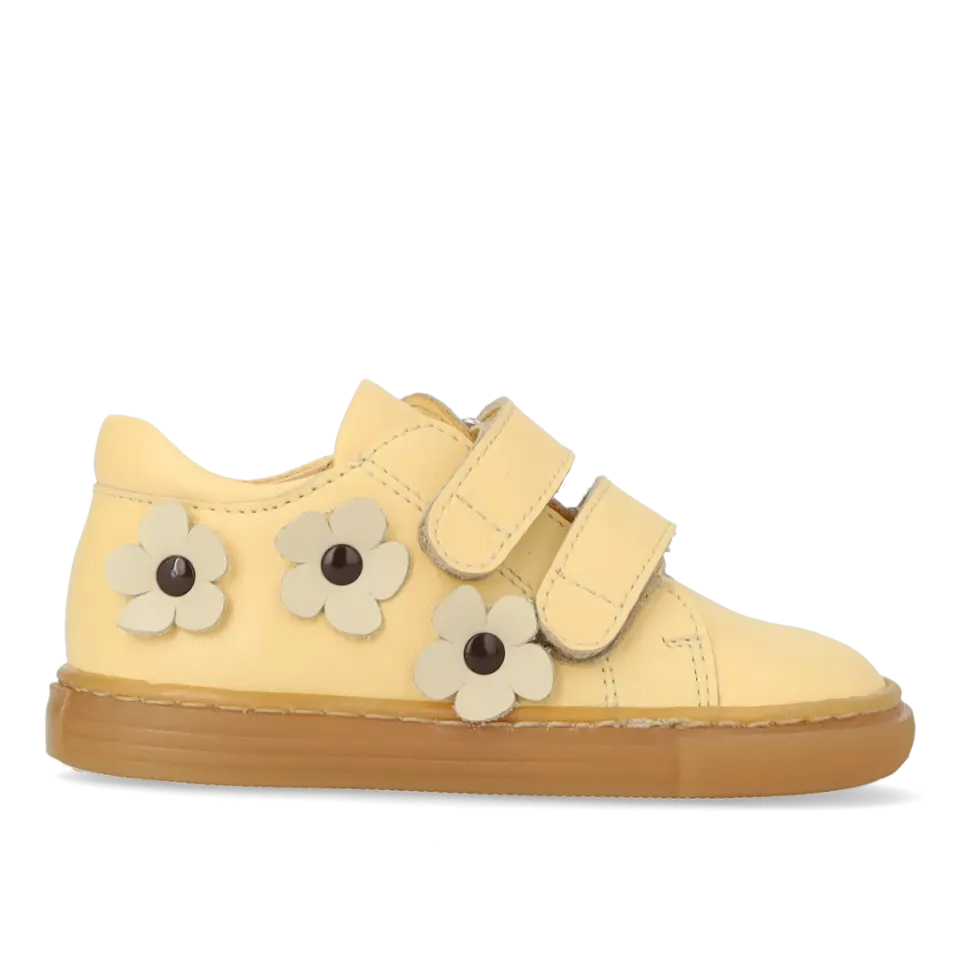 Angulus Begynder sneaker børnesko blomst velcro