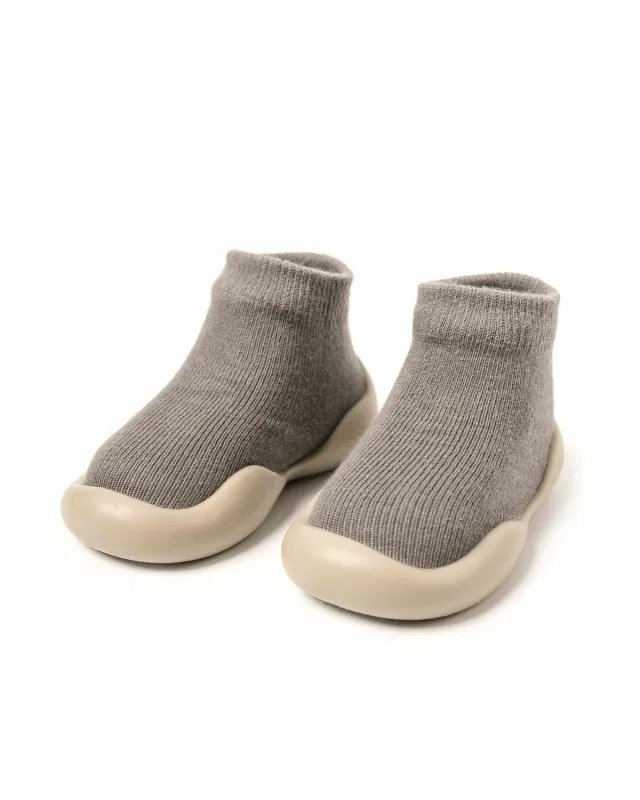 Minifus Neutral Begyndersko barfodssko Grå fleksibel sål