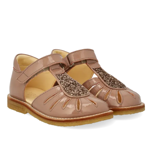 Angulus Glitter Sandal Dråbe Rummelig Læder Børn