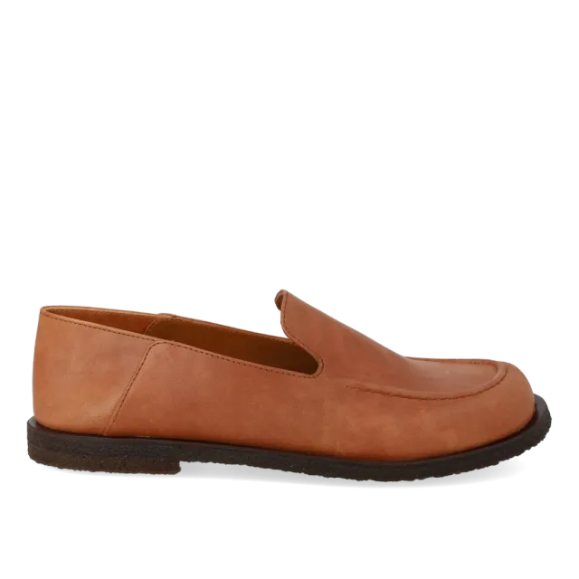 Angulus Loafer bred pasform brun dame
