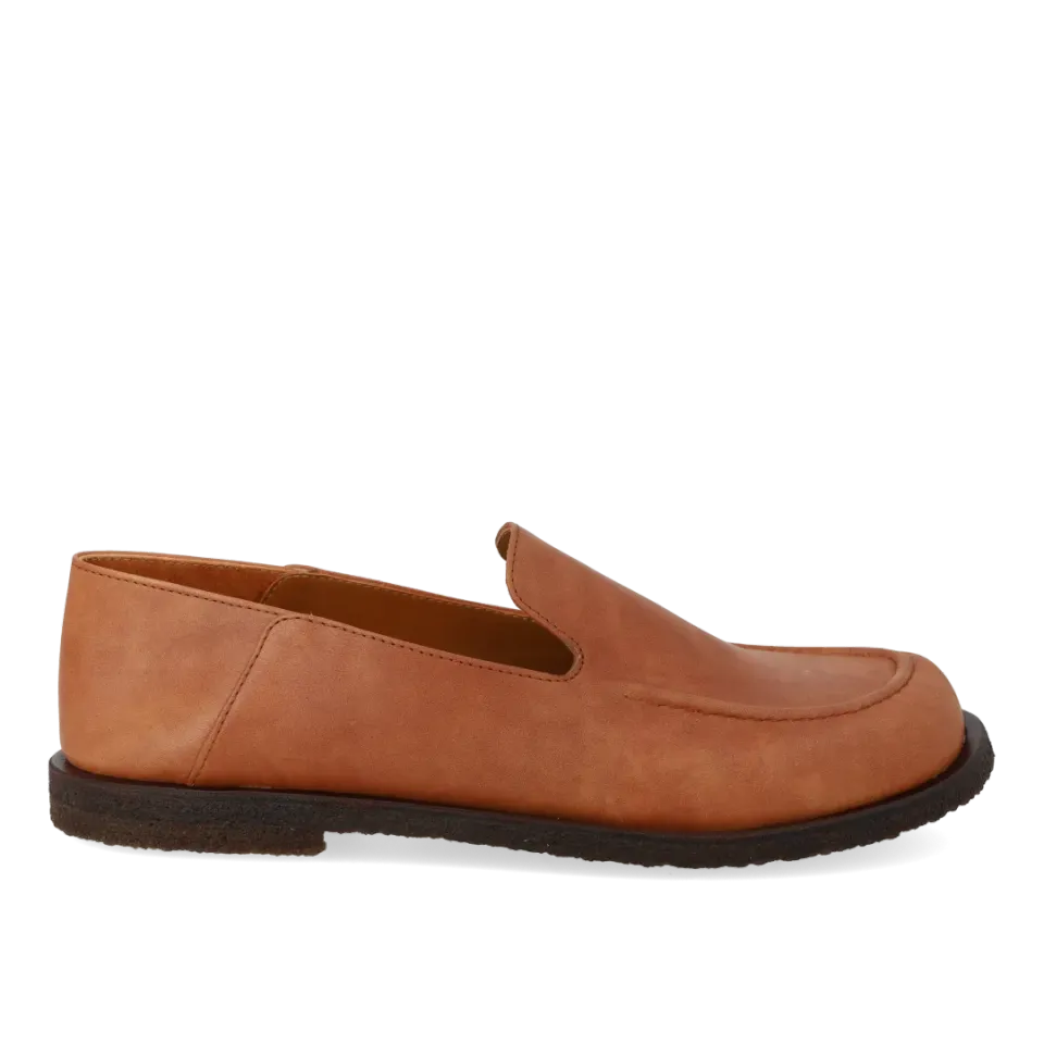 Angulus Loafer bred pasform brun dame