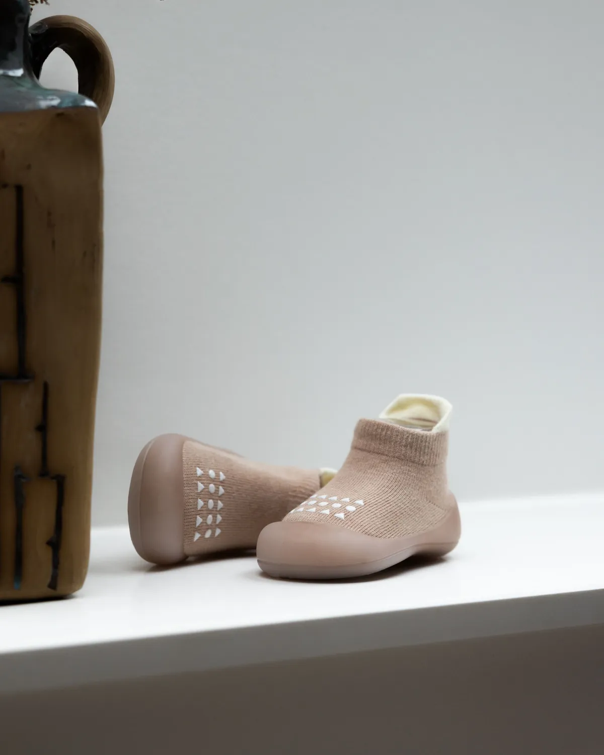 Minifus Brun Figur begyndersko brun skridsikker