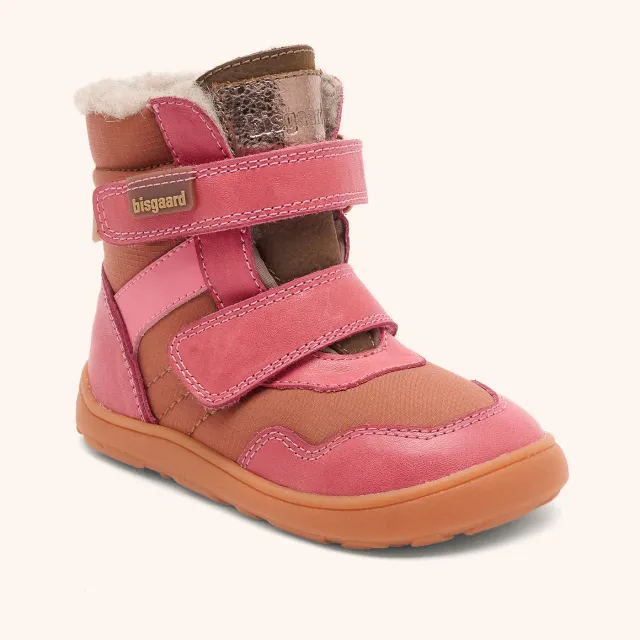 Bisgaard Barefoot Timo Tex vinterstøvle pink vandtæt