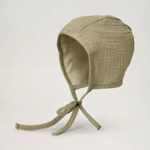 BabyMocs Muslin Bonnet babyhue økologisk 0-6 mdr