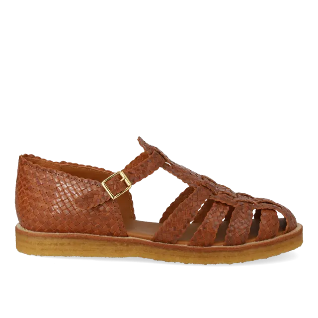 Angulus Fisherman sandal damesandal håndflettet læder