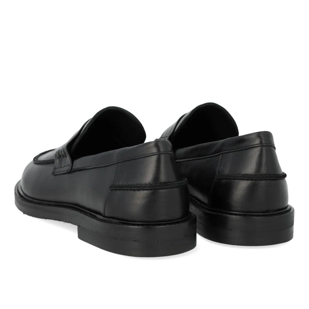 Angulus Penny loafer bred pasform dame skind