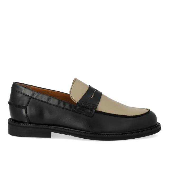 Angulus Klassisk Penny loafers colourblock læder