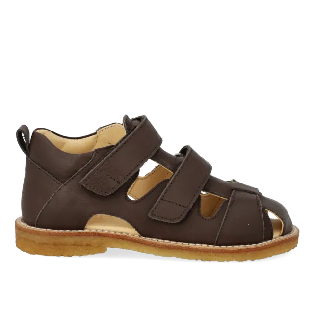 Angulus Sandal velcro lukket tå læder rummelig