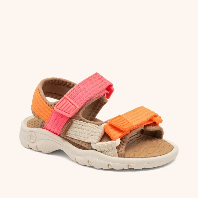 Bisgaard Nico sandal pink med velcro til børn