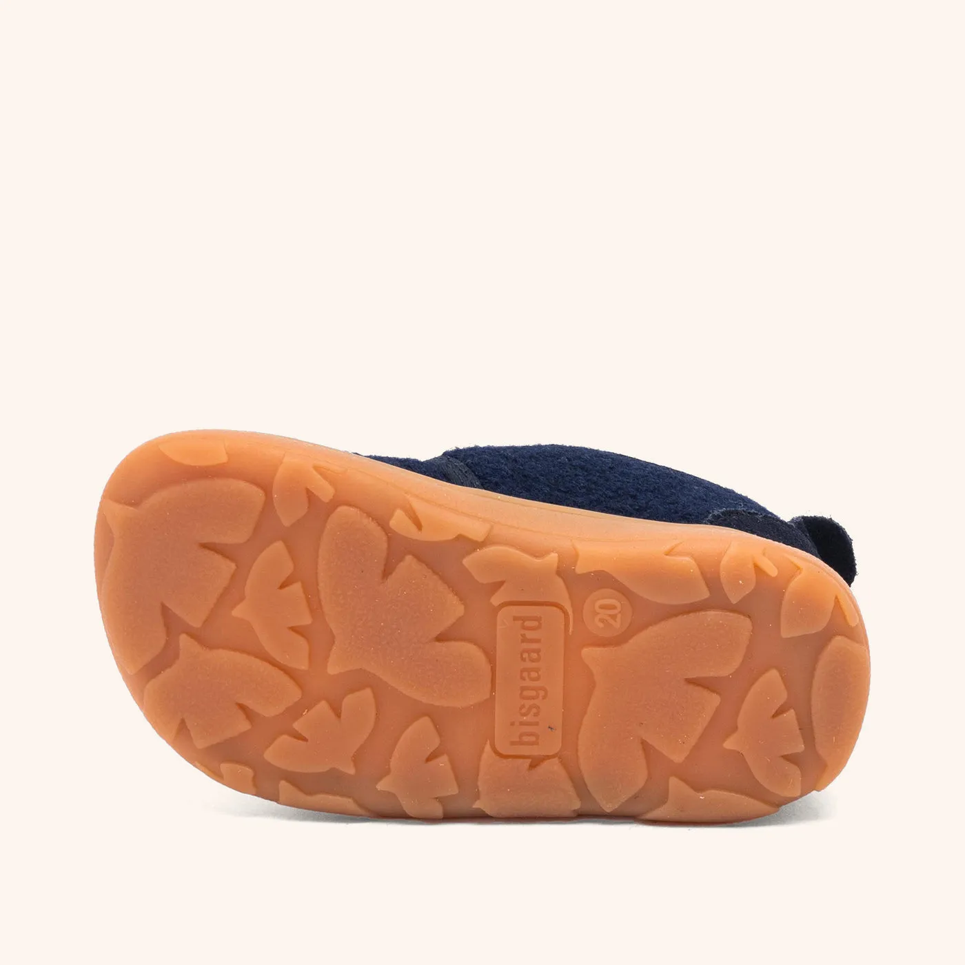 Bisgaard Basic barefoot hjemmesko navy uld