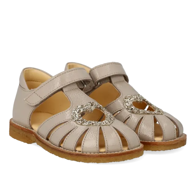 Angulus Hjertesandal glitter rummelig børn