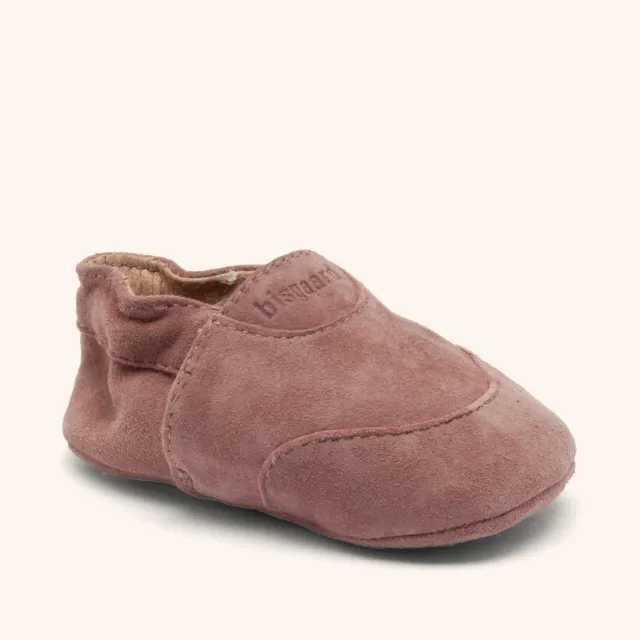 Bisgaard Newborn Dusty Rose kravlesko rose ruskind