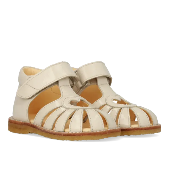 Angulus hjertesandal læder velcro str. 20-25