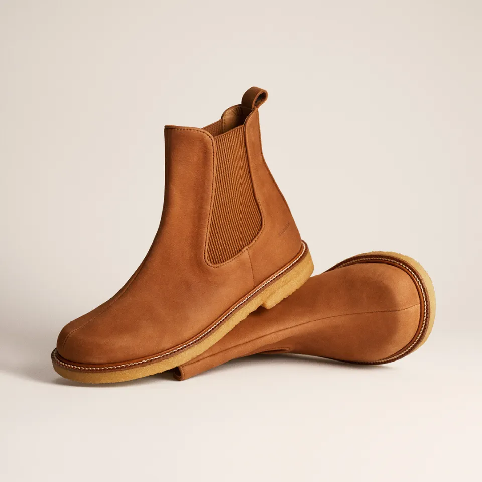 Angulus Chelsea stikning dame bred str 37-42 læder