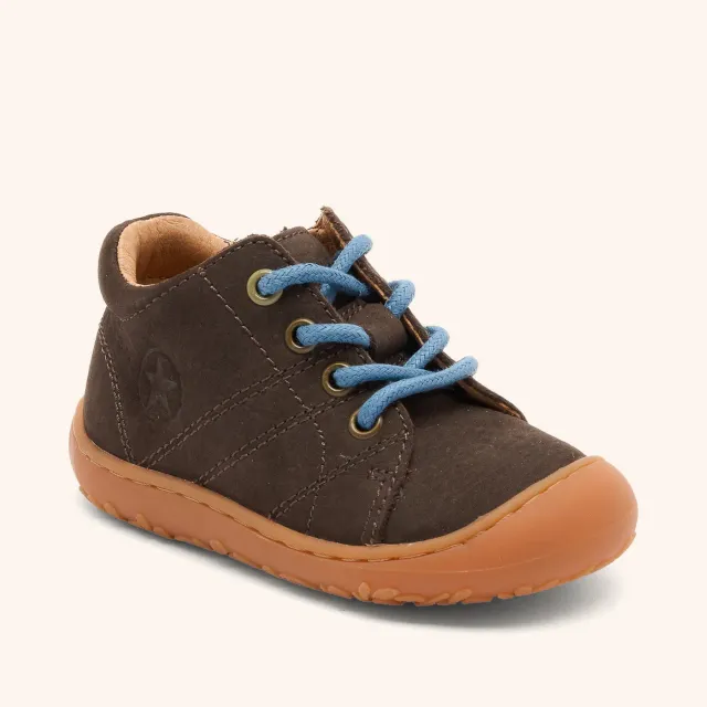 Bisgaard Hale L begyndersko dark brown blød lær
