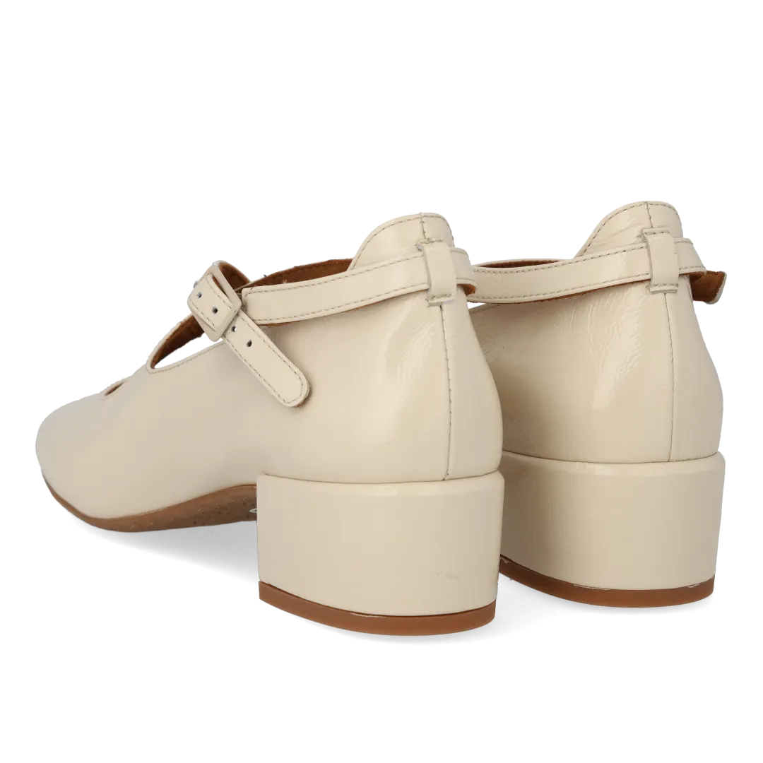 Angulus Mary Jane ballerina krydsdetalje dame lak 3,5 cm hæl