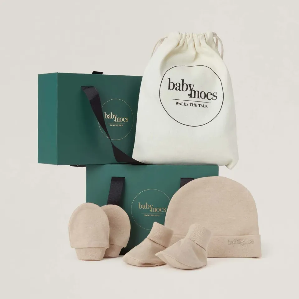 BabyMocs Newborn Kit babysæt økologisk bomuld 0-3 mdr