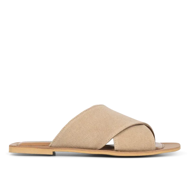 Angulus Sandal slip-on damesandal skind smal