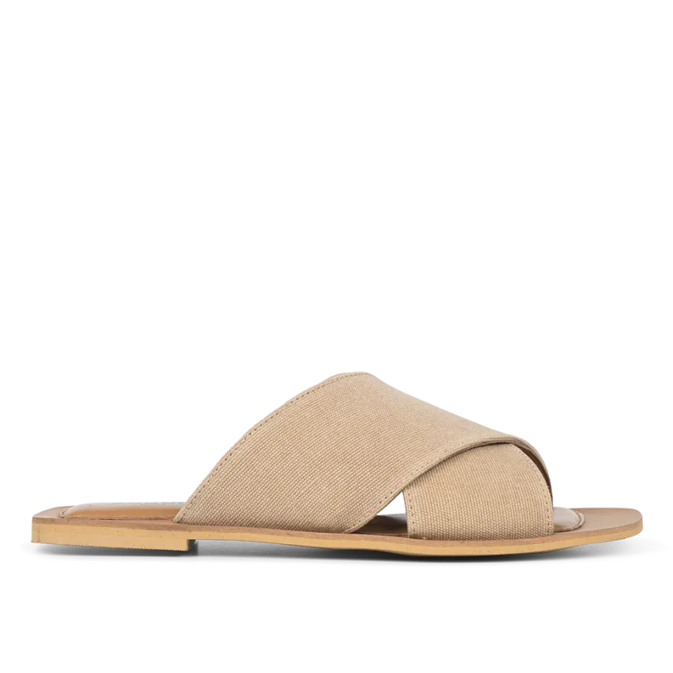 Angulus Sandal slip-on damesandal skind smal