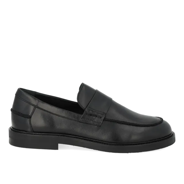 Angulus Penny loafer bred pasform dame skind