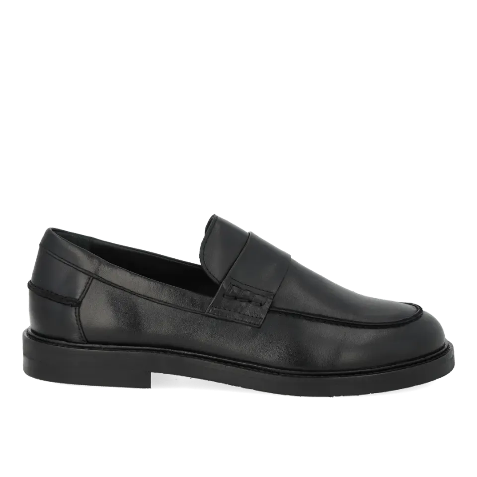 Angulus Penny loafer bred pasform dame skind