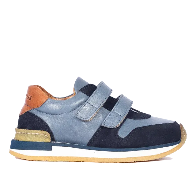 Angulus Running sneaker børnesneakers i læder rummelig