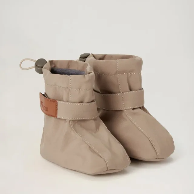 BabyMocs Soft Boots vinterstøvler mørk beige foret
