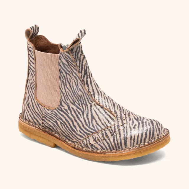 Bisgaard Nori zebra glitter støvle crepe normal/bred