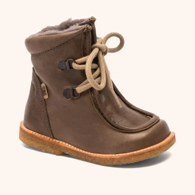 Bisgaard Flor L Tex vinterstøvle khaki læder