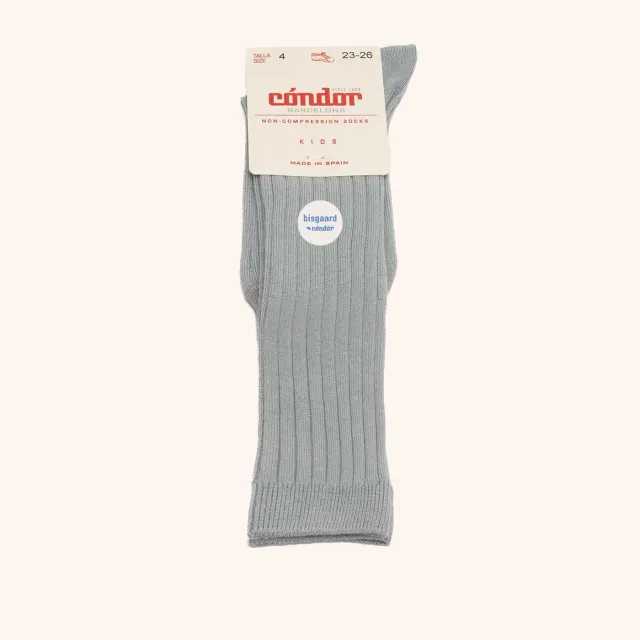 Bisgaard x Cóndor knæstrømper cotton rib dry green