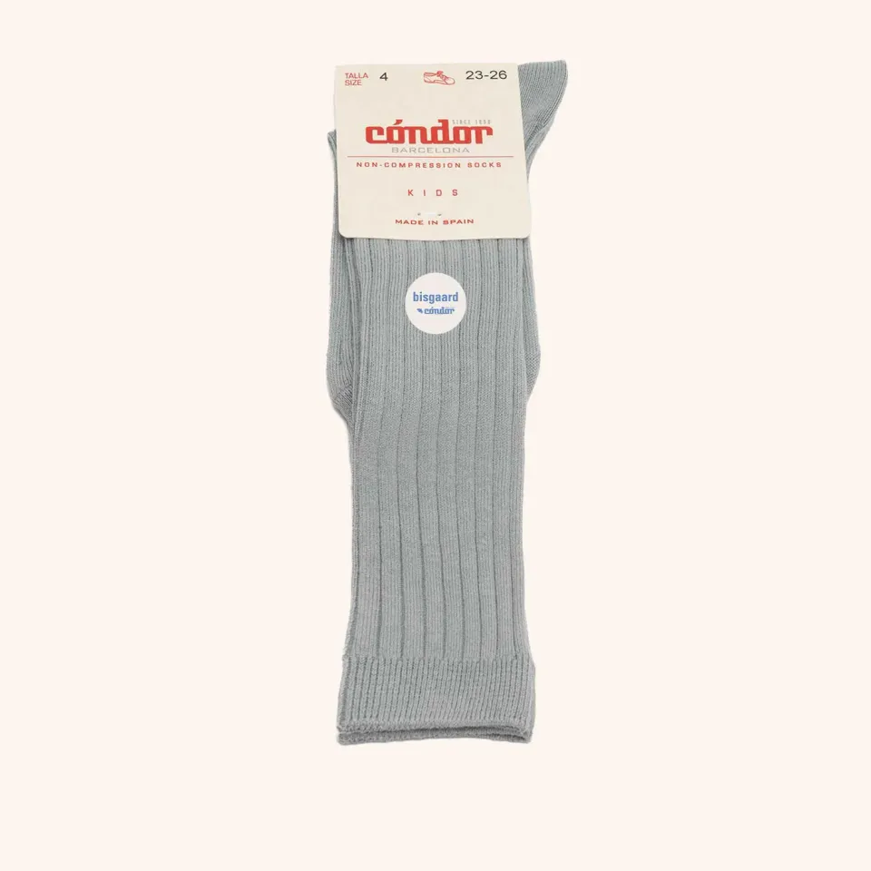 Bisgaard x Cóndor knæstrømper cotton rib dry green