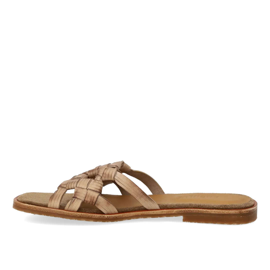 Angulus Slip-on sandal fletdetalje sandal 36-42 helstr